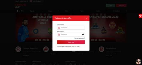 Marvelbet Login Page .